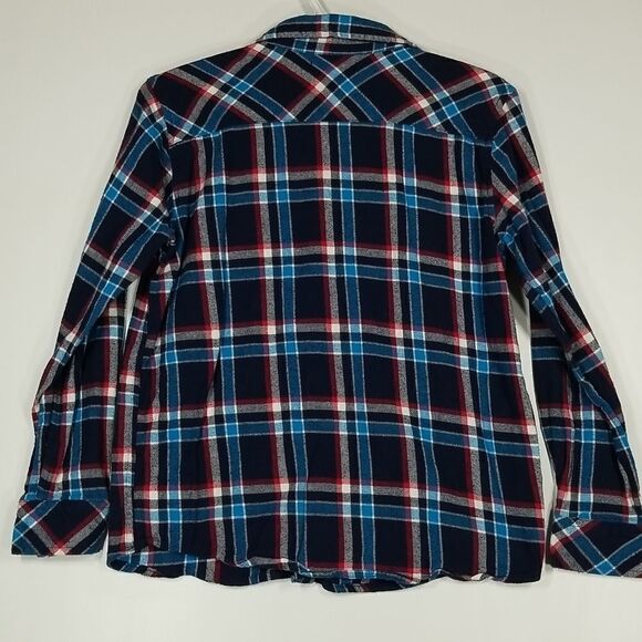🎁5/$25 George Shirt Girls Youth Size XL 16 Button Up Long Sleeve Plaid - Picture 8 of 10